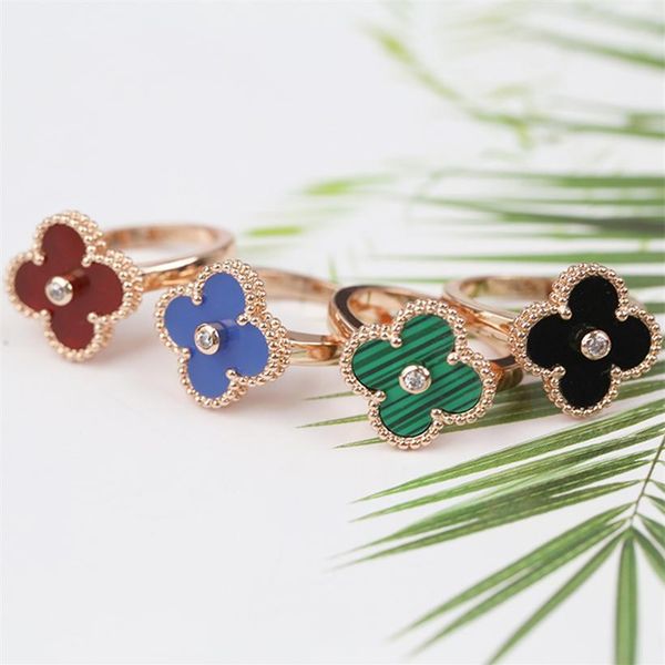 2022 fashion crystal diamond ring new korean version designer ring for women classic luxury four-leaf clover jewelry valentine's d301s, Silver
2022 fashion crystal diamond ring new korean version designer ring for women classic luxury four-leaf clover jewelry valentine's d301s, Silver