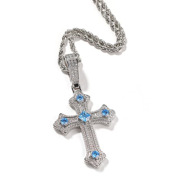 hip hop vintage zircon cross pendant necklace iced out zircon mens bling jewelry gift, Silver
hip hop vintage zircon cross pendant necklace iced out zircon mens bling jewelry gift, Silver
