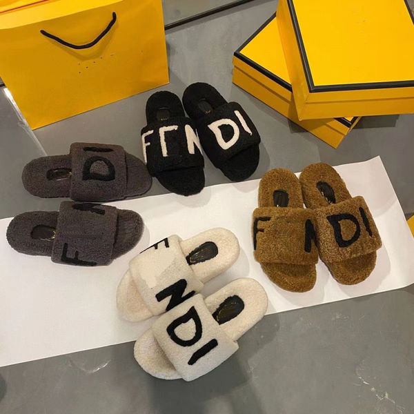 2022 women wool slides slippers luxury designer winter fur fluffy furry warm letters classic sandals furry thick sole thermal slipper shoes, Black
2022 women wool slides slippers luxury designer winter fur fluffy furry warm letters classic sandals furry thick sole thermal slipper shoes, Black