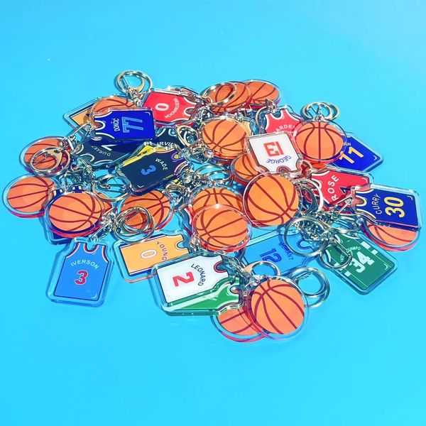 new printed on jersey shape keychain charms sports key ring for men's and women's children basketball fan trinket souvenir accesso, Silver
new printed on jersey shape keychain charms sports key ring for men's and women's children basketball fan trinket souvenir accesso, Silver