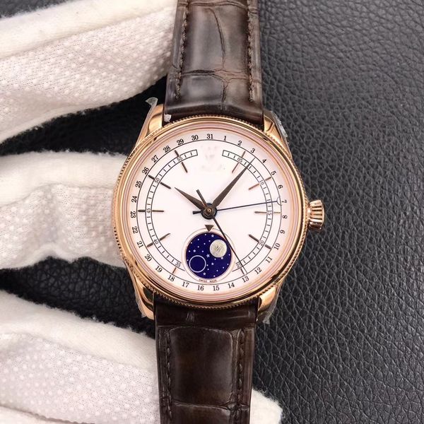 uu factory50535-0002 lunar phase watch has diameter of 39mm and a cal.3195 movement that can independently adjust the hour clock calendar
uu factory50535-0002 lunar phase watch has diameter of 39mm and a cal.3195 movement that can independently adjust the hour clock calendar