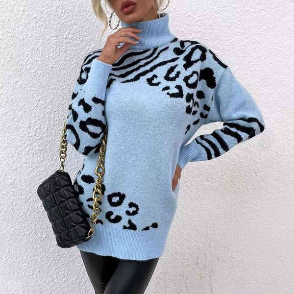 women's sweaters drizzle women's clothing autumn winter high neck leopard sweater new dress, White;black
women's sweaters drizzle women's clothing autumn winter high neck leopard sweater new dress, White;black