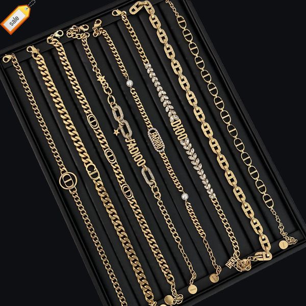 luxury designer necklaces for women d family / di cd letter neck chain clavicle female brass material used high texture heavy industry wheat, Silver
luxury designer necklaces for women d family / di cd letter neck chain clavicle female brass material used high texture heavy industry wheat, Silver