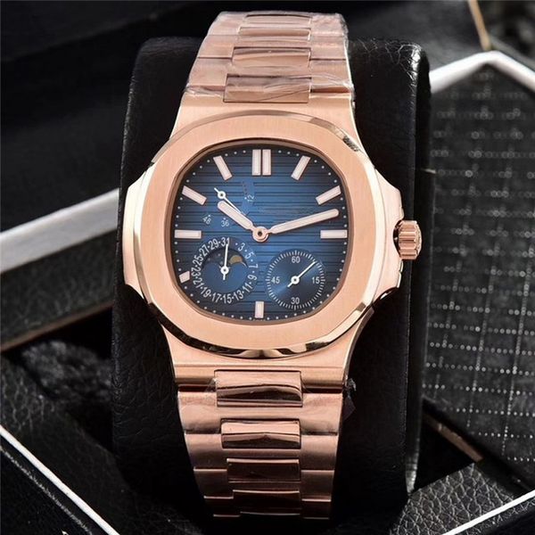 17 styles pp luxury watch rose gold case blue dial na-utilus 40mm men aaa automatic mechanical watches 5711 clock stainless steel calendar a, Slivery;brown
17 styles pp luxury watch rose gold case blue dial na-utilus 40mm men aaa automatic mechanical watches 5711 clock stainless steel calendar a, Slivery;brown