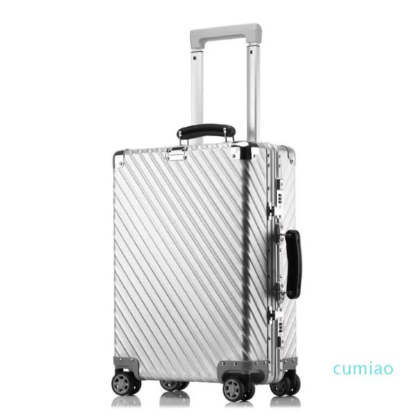 suitcases 20"" inch luxury suitcase trolly bag vintage aluminium luggage with wheels fdcase belt sliver metal box air boxs go trav
suitcases 20"" inch luxury suitcase trolly bag vintage aluminium luggage with wheels fdcase belt sliver metal box air boxs go trav