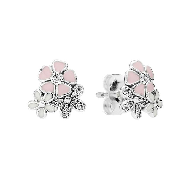 pink white sparkling daisy flower stud earring 925 sterling silver women wedding party jewelry with original box for pandora girlfriend gift, Golden;silver
pink white sparkling daisy flower stud earring 925 sterling silver women wedding party jewelry with original box for pandora girlfriend gift, Golden;silver