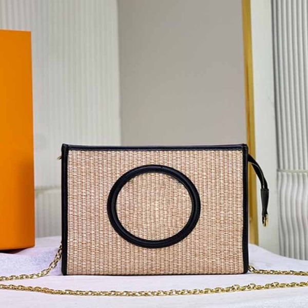 designer shoulder bags women handbag luxury crossbody shopping bag woven raffia with elegant leather detachable gold chain with black and ci
designer shoulder bags women handbag luxury crossbody shopping bag woven raffia with elegant leather detachable gold chain with black and ci