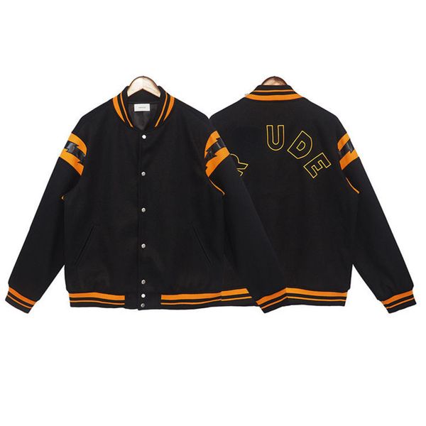 rhu 22 de mens jacket designer coat letter embroidered baseball jackets american hip-hop men wool cardigan rhu, Black;brown
rhu 22 de mens jacket designer coat letter embroidered baseball jackets american hip-hop men wool cardigan rhu, Black;brown