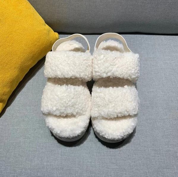 thick-soled plush slipper lamb wool sandal designer women winter leisure sandals furry fashion outdoor flip-flops classic brand slippers, Black
thick-soled plush slipper lamb wool sandal designer women winter leisure sandals furry fashion outdoor flip-flops classic brand slippers, Black