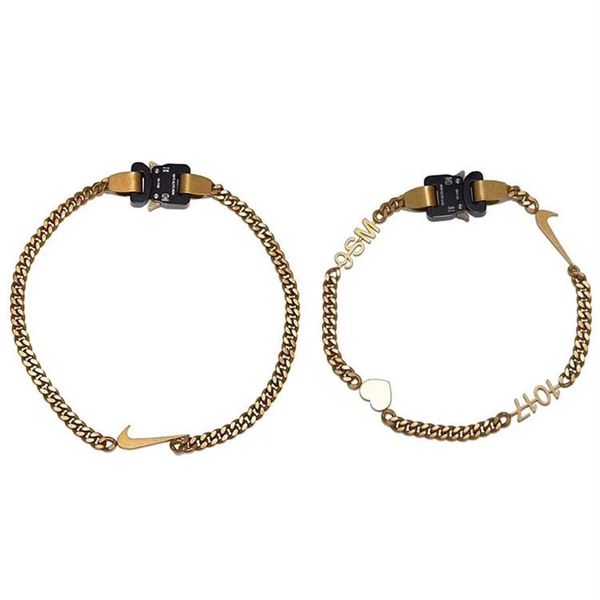 2019 1017 alyx studio logo metal chain gold necklace men women fashion bracelet hip hop outdoor street accessories festival gift f2919, Silver
2019 1017 alyx studio logo metal chain gold necklace men women fashion bracelet hip hop outdoor street accessories festival gift f2919, Silver