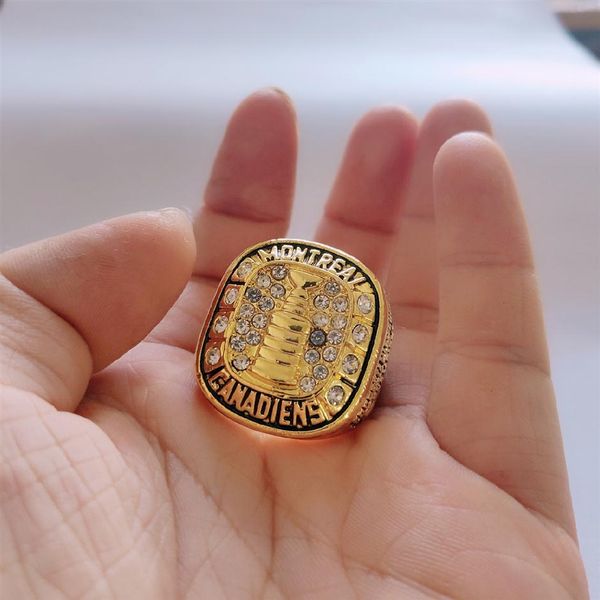 

1958 - 1959 montreal canadiens stanley cup championship ring christmas fan men gift whole233s, Golden;silver