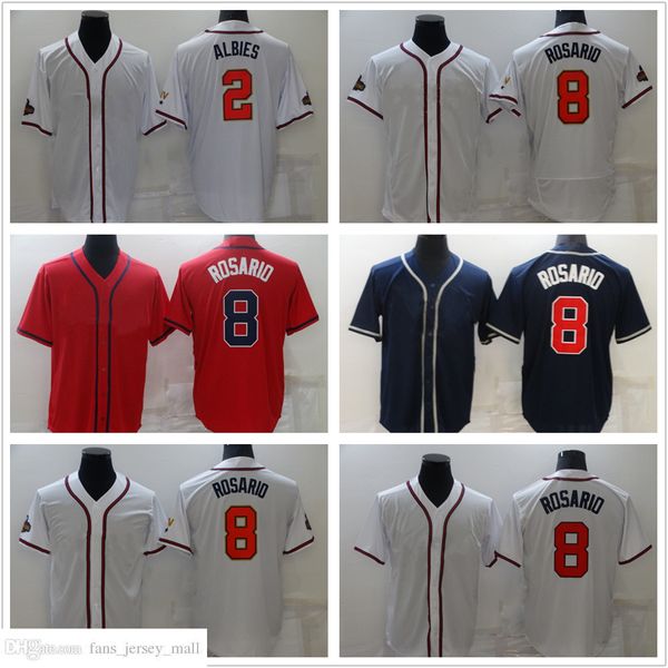 new baseball 8 victor rosario jerseys stitched 2 ozzie albies jersey breathable sport grey black red white home away blank size s-xxxl, Blue;black
new baseball 8 victor rosario jerseys stitched 2 ozzie albies jersey breathable sport grey black red white home away blank size s-xxxl, Blue;black