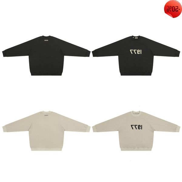 designer hoodies fog spring and autumn 1977 flocking print pullover large loose round neck sentials fashion brand sweater for men factory di, Black
designer hoodies fog spring and autumn 1977 flocking print pullover large loose round neck sentials fashion brand sweater for men factory di, Black