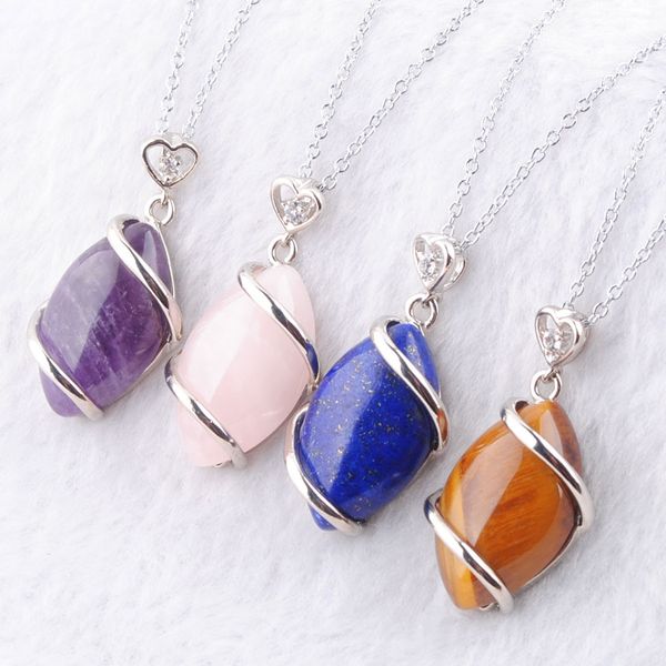 natural stone pendants reiki chakra horse eye pendulum for women necklace jewelry amethysts aventurine rose quartzs chain 45cm bn322, Silver
natural stone pendants reiki chakra horse eye pendulum for women necklace jewelry amethysts aventurine rose quartzs chain 45cm bn322, Silver