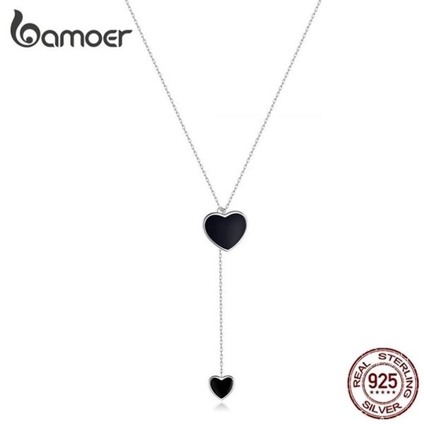 double heart necklace for women simple black enamel y-shape chain necklaces 925 femme sterling silver jewelry bsn095 220209237e
double heart necklace for women simple black enamel y-shape chain necklaces 925 femme sterling silver jewelry bsn095 220209237e