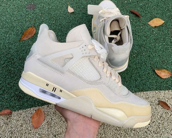 jumpman 4s basketball shoes cream sail muslin white black outdoor sports with box 
jumpman 4s basketball shoes cream sail muslin white black outdoor sports with box