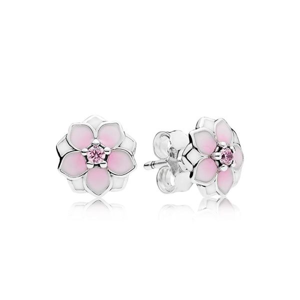 pink magnolia stud earrings original box for pandora 925 sterling silver women girls flowers earrings retail box sets2680, Golden;silver
pink magnolia stud earrings original box for pandora 925 sterling silver women girls flowers earrings retail box sets2680, Golden;silver