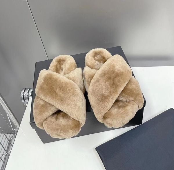 autumn winter women slippers cross vamp wool sandal soft fluffy flat bottom sandal designer simple warmth slipper outdoor beach flip-flops, Black
autumn winter women slippers cross vamp wool sandal soft fluffy flat bottom sandal designer simple warmth slipper outdoor beach flip-flops, Black