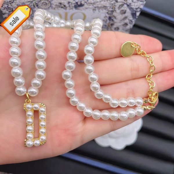luxury designer necklaces for women d family / di new cd letter pearl necklace women's light style versatile personalized hand jewelry, Silver
luxury designer necklaces for women d family / di new cd letter pearl necklace women's light style versatile personalized hand jewelry, Silver