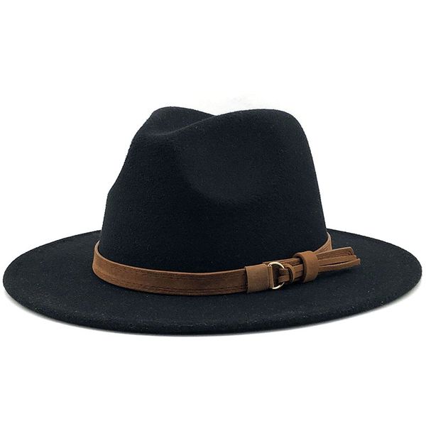 small hat cross-border simple church hat suede belt woolen hat british style fedora wide brim womens autumn and winter, Blue;gray
small hat cross-border simple church hat suede belt woolen hat british style fedora wide brim womens autumn and winter, Blue;gray