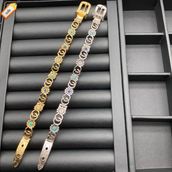 luxury designer necklaces for women g family bracelet / gujia new letter daisy turquoise fashion watch chain light trend, Silver
luxury designer necklaces for women g family bracelet / gujia new letter daisy turquoise fashion watch chain light trend, Silver