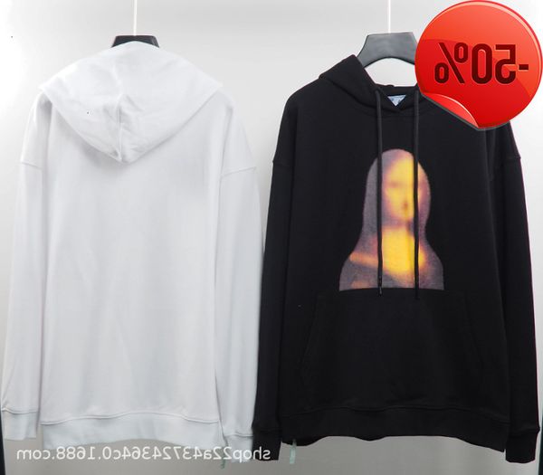 autumn / winter 2020 new off black mona lisa smile print hooded men's and women's sweater batch
autumn / winter 2020 new off black mona lisa smile print hooded men's and women's sweater batch