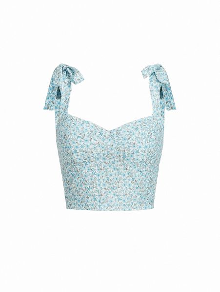 women's tanks & camis mod ditsy floral tie shoulder cami u3uq#, White 
women's tanks & camis mod ditsy floral tie shoulder cami u3uq#, White
