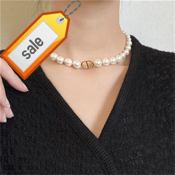 luxury designer necklaces for women di family / d light cd letter bracelet pearl female clavicle neck chain, Silver
luxury designer necklaces for women di family / d light cd letter bracelet pearl female clavicle neck chain, Silver