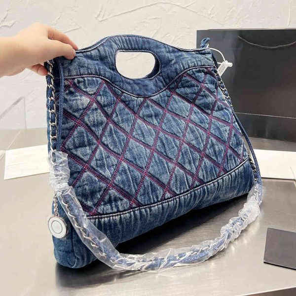 cc bag shopping bags womens denim blue and black embroidered distressed designer quilted plaid silver metal chain large capacity totes purse
cc bag shopping bags womens denim blue and black embroidered distressed designer quilted plaid silver metal chain large capacity totes purse
