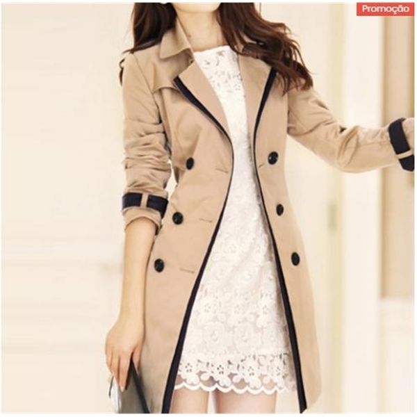 women's trench coats autumn korean style long trench coat women's doublebreasted khaki solid color retro casual jacket is thin 220, Tan;black
women's trench coats autumn korean style long trench coat women's doublebreasted khaki solid color retro casual jacket is thin 220, Tan;black