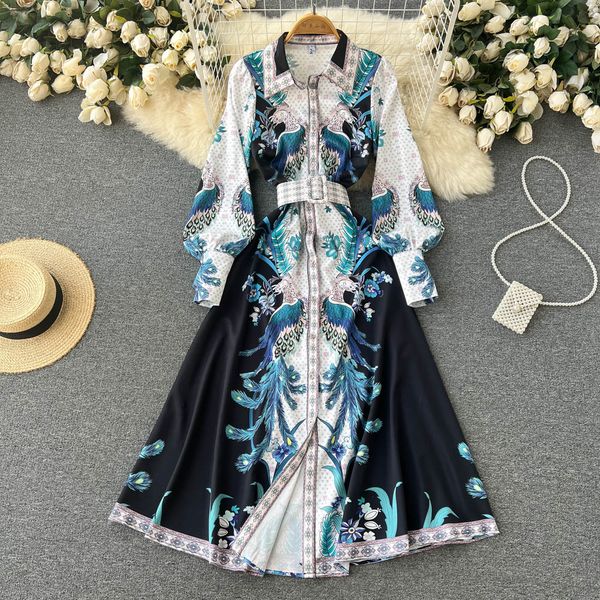new casual women dresses spring autumn button floral print slim lady full dress a line turndown collar chiffon 2023, Black;gray
new casual women dresses spring autumn button floral print slim lady full dress a line turndown collar chiffon 2023, Black;gray