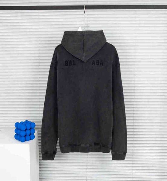 222ss designer hoodie luxury classic balenciga worn hole colain front of the letters back letter printing pullover men's and women', Black
222ss designer hoodie luxury classic balenciga worn hole colain front of the letters back letter printing pullover men's and women', Black