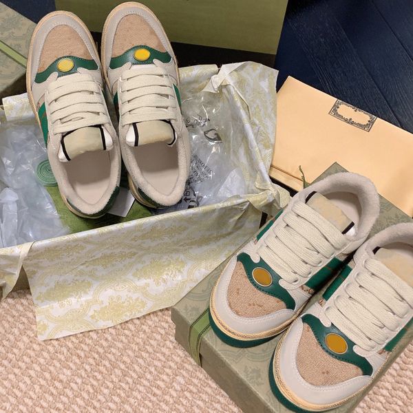 screener sneakers rhinestone dirty leather shoes italy vintage women men kids red green web stripe luxurys designers sneakers rubber sole cl
screener sneakers rhinestone dirty leather shoes italy vintage women men kids red green web stripe luxurys designers sneakers rubber sole cl