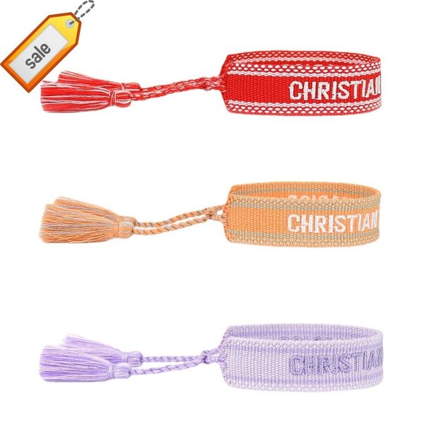 luxury brand design bracelet new letter hand woven color matching tassel friendship, Golden;silver
luxury brand design bracelet new letter hand woven color matching tassel friendship, Golden;silver