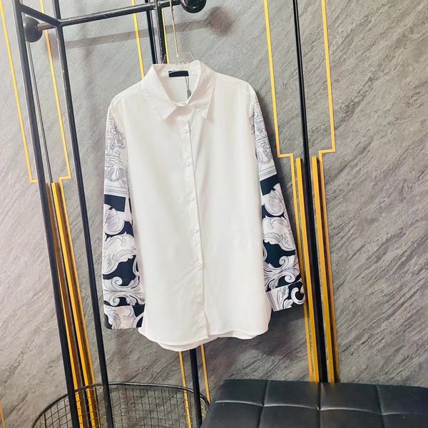 22 designers vercace shirt blouses fashion shirts 2022 new shirt sleeve stitching printing process soft silky skin-friendly upper body cool, White
22 designers vercace shirt blouses fashion shirts 2022 new shirt sleeve stitching printing process soft silky skin-friendly upper body cool, White