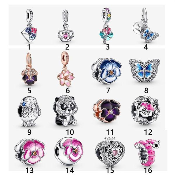 spring 925 sterling silver fit pandora charms bracelets butterfly pansy bird panda crown caterpillar charm for european women wedd29753028, Golden;silver
spring 925 sterling silver fit pandora charms bracelets butterfly pansy bird panda crown caterpillar charm for european women wedd29753028, Golden;silver
