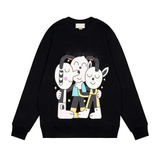 22fw classic catoon vintage hoodie sweatershirt knitted hooded three dogs print loose style, Black
22fw classic catoon vintage hoodie sweatershirt knitted hooded three dogs print loose style, Black