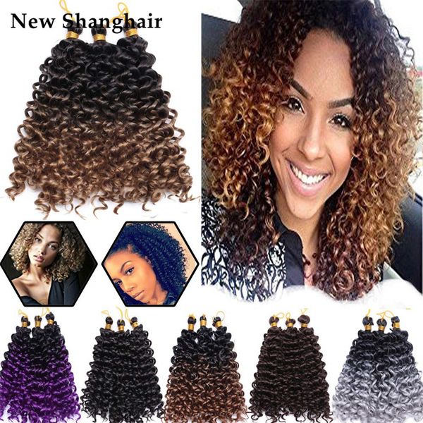 14 inch water wave crochet hair extension marlibob water wave kinky curly jerry braiding marley braid hair bundle synthetic hairpiece bs22, Black
14 inch water wave crochet hair extension marlibob water wave kinky curly jerry braiding marley braid hair bundle synthetic hairpiece bs22, Black