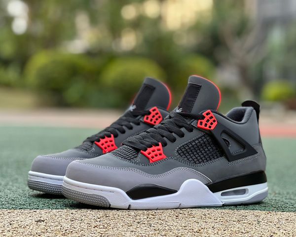 jumpman 4 infrared basketball shoes dark grey/infrared 23-black-cement grey outdoor sports sneakers send with original box
jumpman 4 infrared basketball shoes dark grey/infrared 23-black-cement grey outdoor sports sneakers send with original box