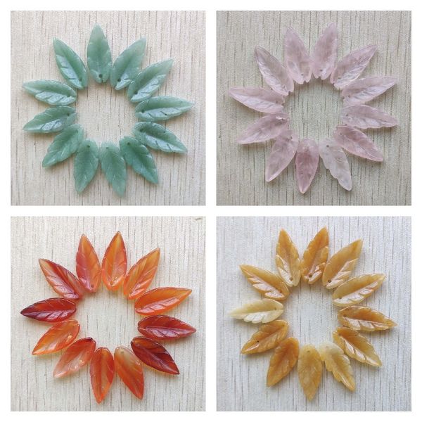natural stone charms yellow red onyx green aventurine rose quatz carved leaf pendants for jewelry making accessories wholesale, Bronze;silver
natural stone charms yellow red onyx green aventurine rose quatz carved leaf pendants for jewelry making accessories wholesale, Bronze;silver