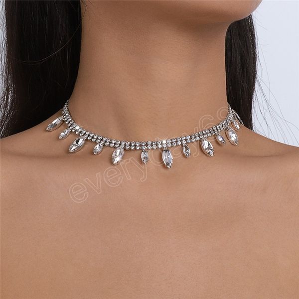 temperament bling iced out rhinestone chain choker necklace for women bridal luxury water drop crystal pendant choker aesthetic jewelry, Golden;silver
temperament bling iced out rhinestone chain choker necklace for women bridal luxury water drop crystal pendant choker aesthetic jewelry, Golden;silver