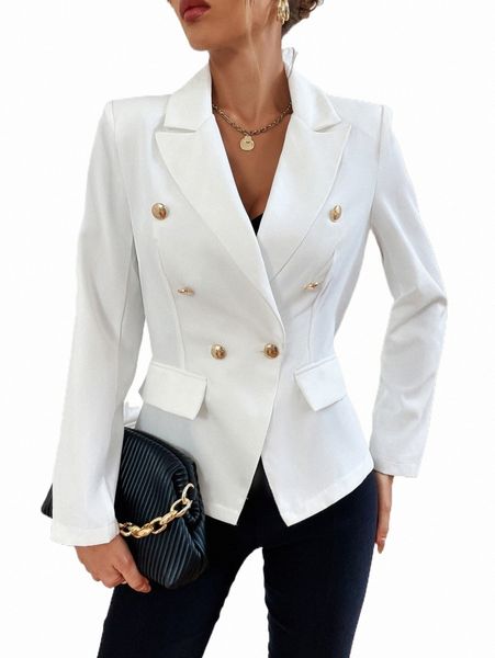 women's two piece pants solid double breasted blazer q7ty#, White 
women's two piece pants solid double breasted blazer q7ty#, White