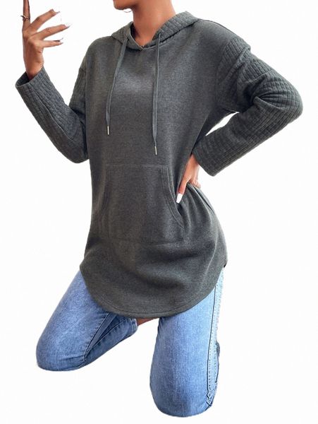 women's hoodies & sweatshirts drop shoulder curved hem drawstring hoodie v5te#, Black
women's hoodies & sweatshirts drop shoulder curved hem drawstring hoodie v5te#, Black