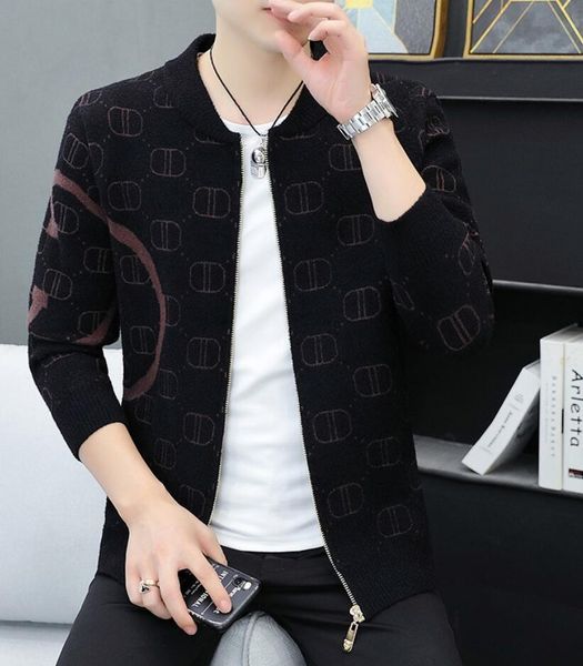 cardigan men's sweater autumn and winter new korean version men baseball collar knitted sweaters jacket fashion trend student sweater o, White;black
cardigan men's sweater autumn and winter new korean version men baseball collar knitted sweaters jacket fashion trend student sweater o, White;black