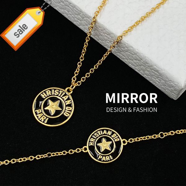 luxury designer necklaces for women d family suit star black circle brand english bracelet necklace women's versatile fashion ins sweat, Silver
luxury designer necklaces for women d family suit star black circle brand english bracelet necklace women's versatile fashion ins sweat, Silver