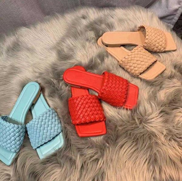 womens fashion solid color pu leather weave slippers designer shoes soft-soled sandals slipper outdoor leisure square head sandbeach sandal, Black
womens fashion solid color pu leather weave slippers designer shoes soft-soled sandals slipper outdoor leisure square head sandbeach sandal, Black