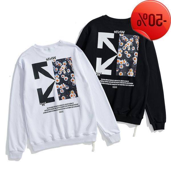 off tide brand autumn winter sweater ow men and women lovers' little daisy arrow print thin round neck bottomed shirt et tide, Black
off tide brand autumn winter sweater ow men and women lovers' little daisy arrow print thin round neck bottomed shirt et tide, Black