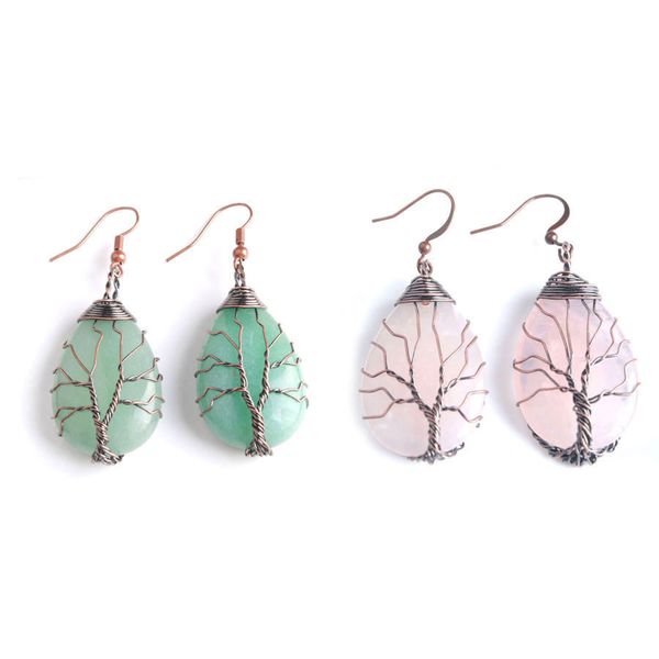 tree of life dangle earrings for women vintage simple natural stone crystal water drop pendant earring jewelry factory wholesale bv910, Silver
tree of life dangle earrings for women vintage simple natural stone crystal water drop pendant earring jewelry factory wholesale bv910, Silver