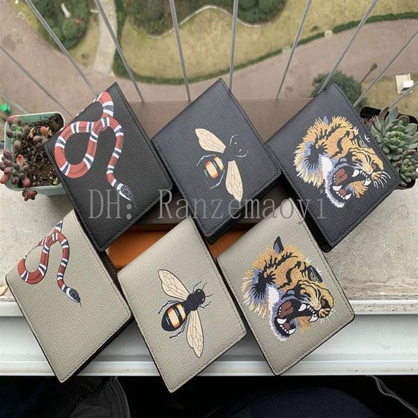 men animal short wallet leather black snake tiger bee wallets women long style purse wallet card holders without box259l, Red;black
men animal short wallet leather black snake tiger bee wallets women long style purse wallet card holders without box259l, Red;black