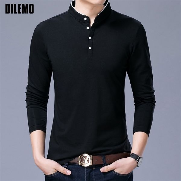 men's polos sell fashion brand clothing polo shirt mens long sleeve slim fit boys mandarin colla casual 220902, White;black
men's polos sell fashion brand clothing polo shirt mens long sleeve slim fit boys mandarin colla casual 220902, White;black